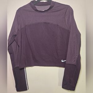 Nike Dark Purple Long Sleeve Shirt